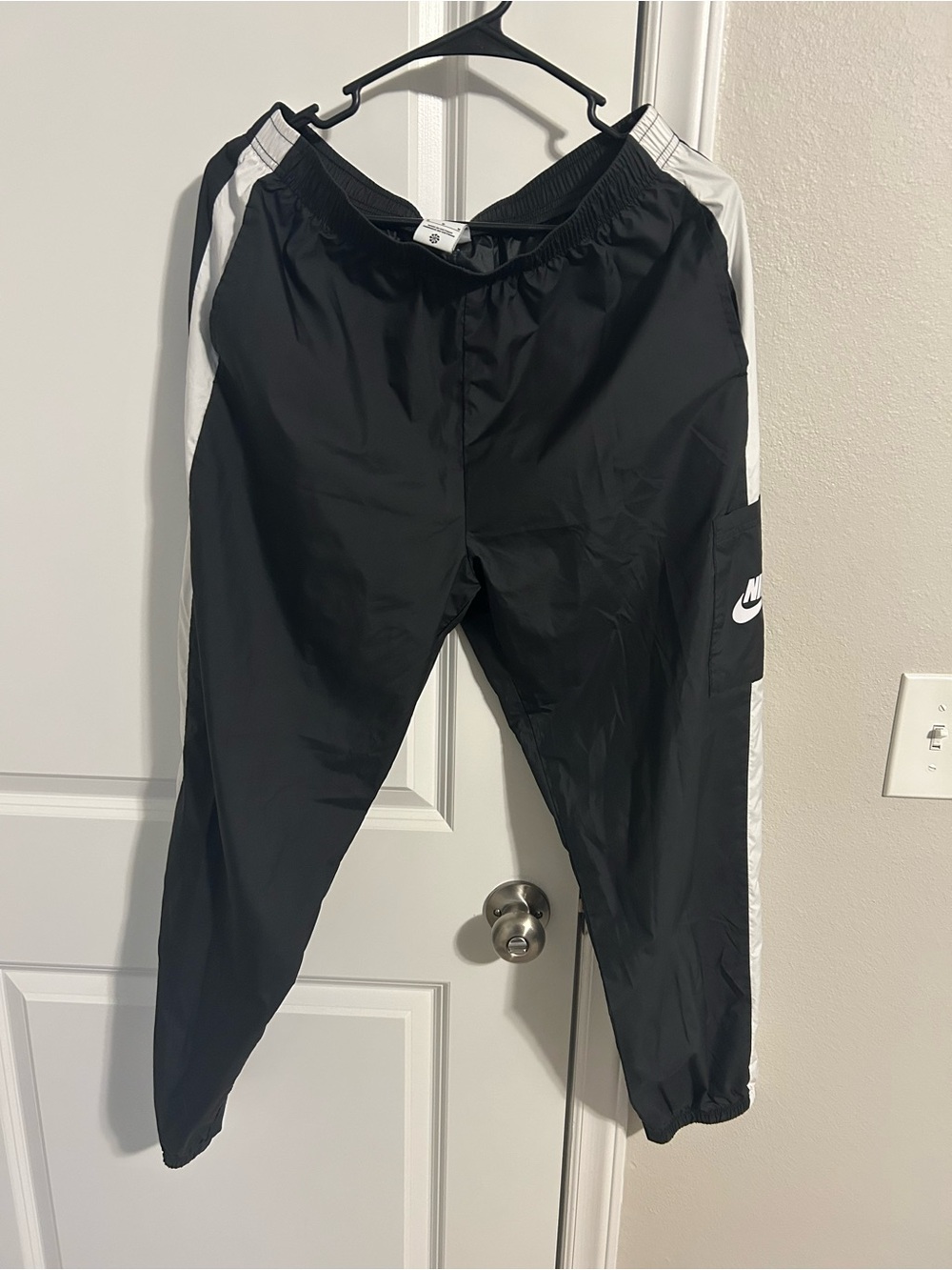 Nike Black and White Track Pants